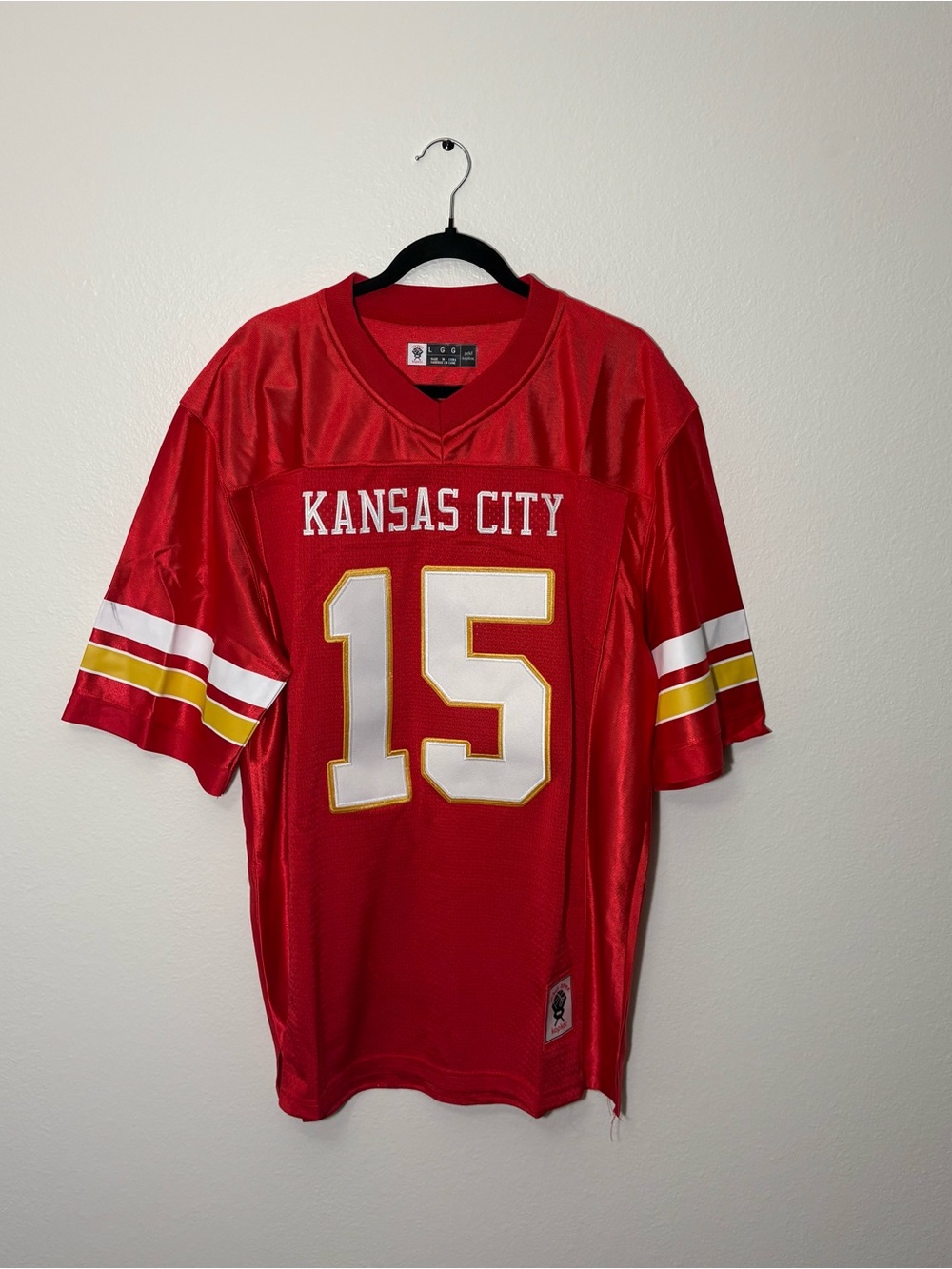 Kansas City Chiefs Patrick Mahomes #15 Jersey Pro zone kopkoc Men's Red Sz L